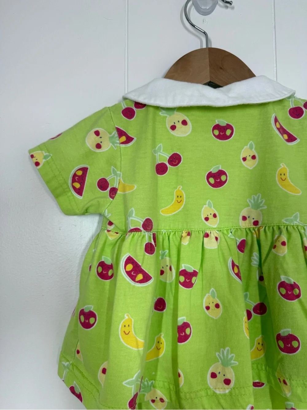 Small Steps Vintage Fruit Print Romper